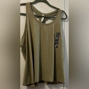 🆕 ALL IN MOTION OLIVE GREEN RACERBACK TOP (XXL) NWT